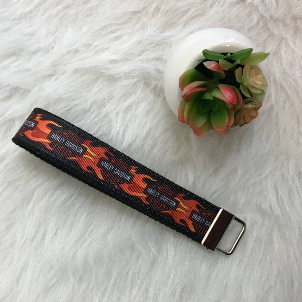 Handmade Wristlet Key Fob Holder Key Chain Motorcycles